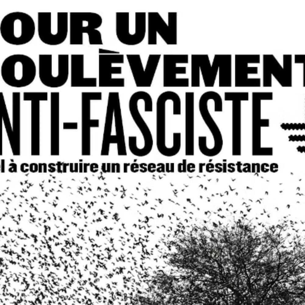 Info en plus …  » Pour un soulèvement antifasciste »