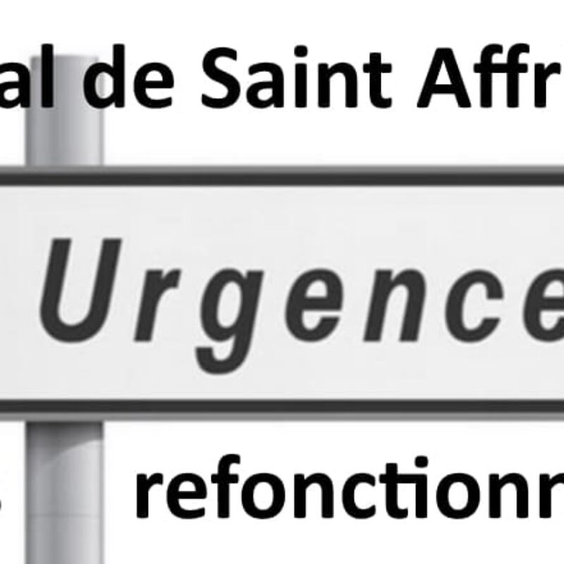 Avis à la population: Les urgences de l&rsquo;hôpital de St Affrique refonctionnent à nouveau !!!