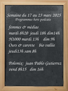 A la carte cette semaine en FM !