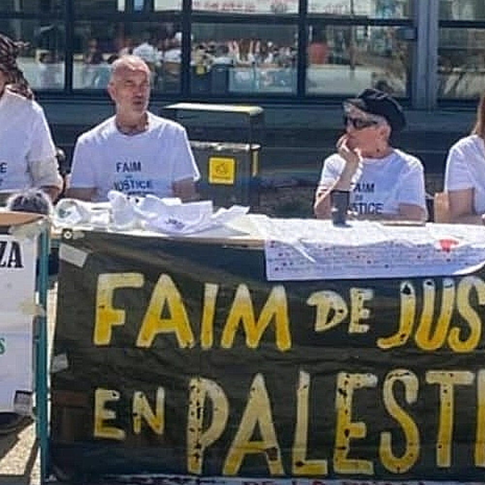 « FAIM DE JUSTICE POUR LA PALESTINE  » – 9 ième jour de grève de la faim; BORDEAUX (partie 1)
