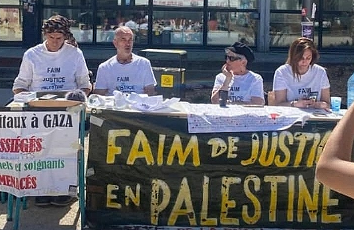 « FAIM DE JUSTICE POUR LA PALESTINE  » – 9 ième jour de grève de la faim; BORDEAUX (partie 1)
