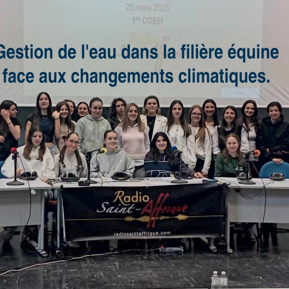 Radio 1ere CGEH « Gestion de l&rsquo;eau.. »
