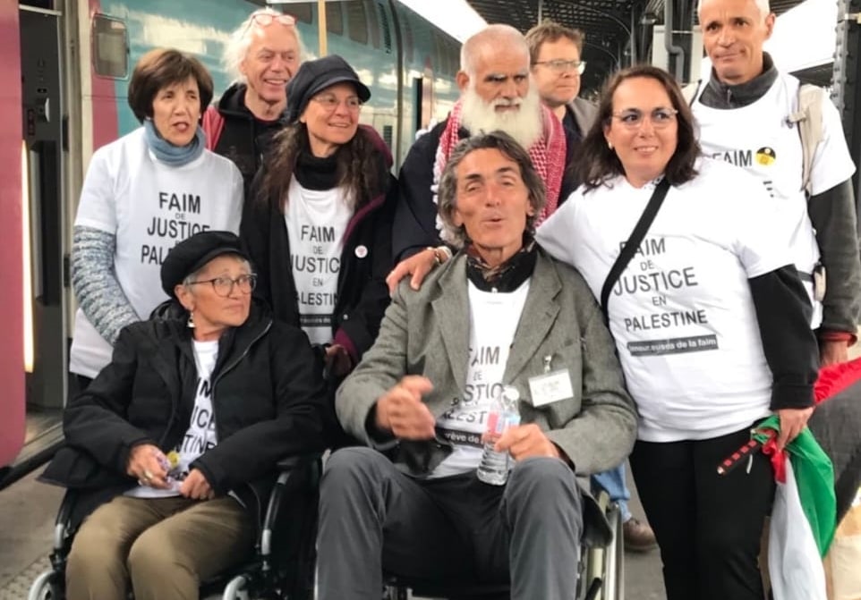 « FAIM DE JUSTICE POUR LA PALESTINE » – 24 ième jour de grève de la faim; LILLE. Rencontre avec Dominique et Marc, de retour de Naplouse.