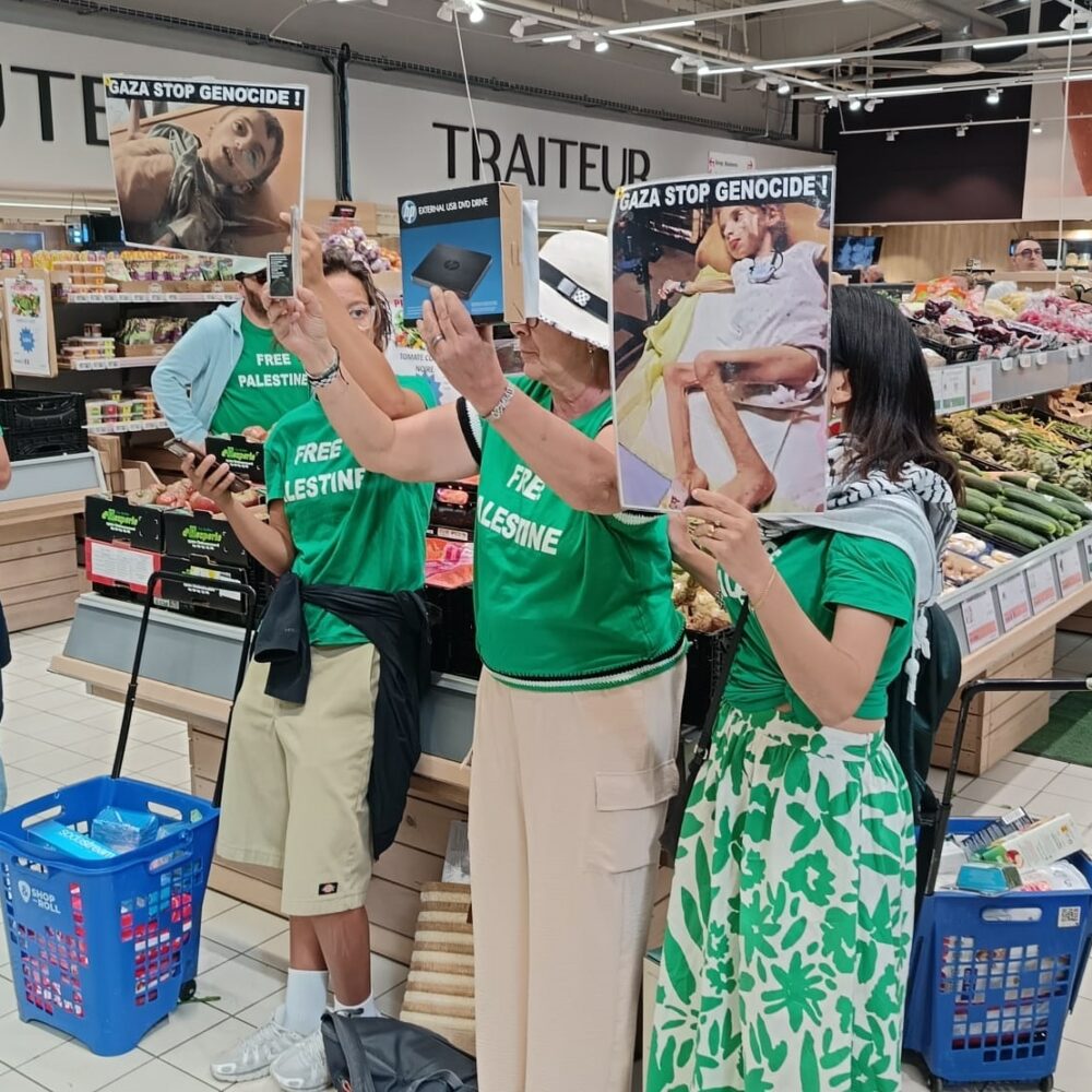 Millau: action BOYCOTT en soutien au peuple de Palestine
