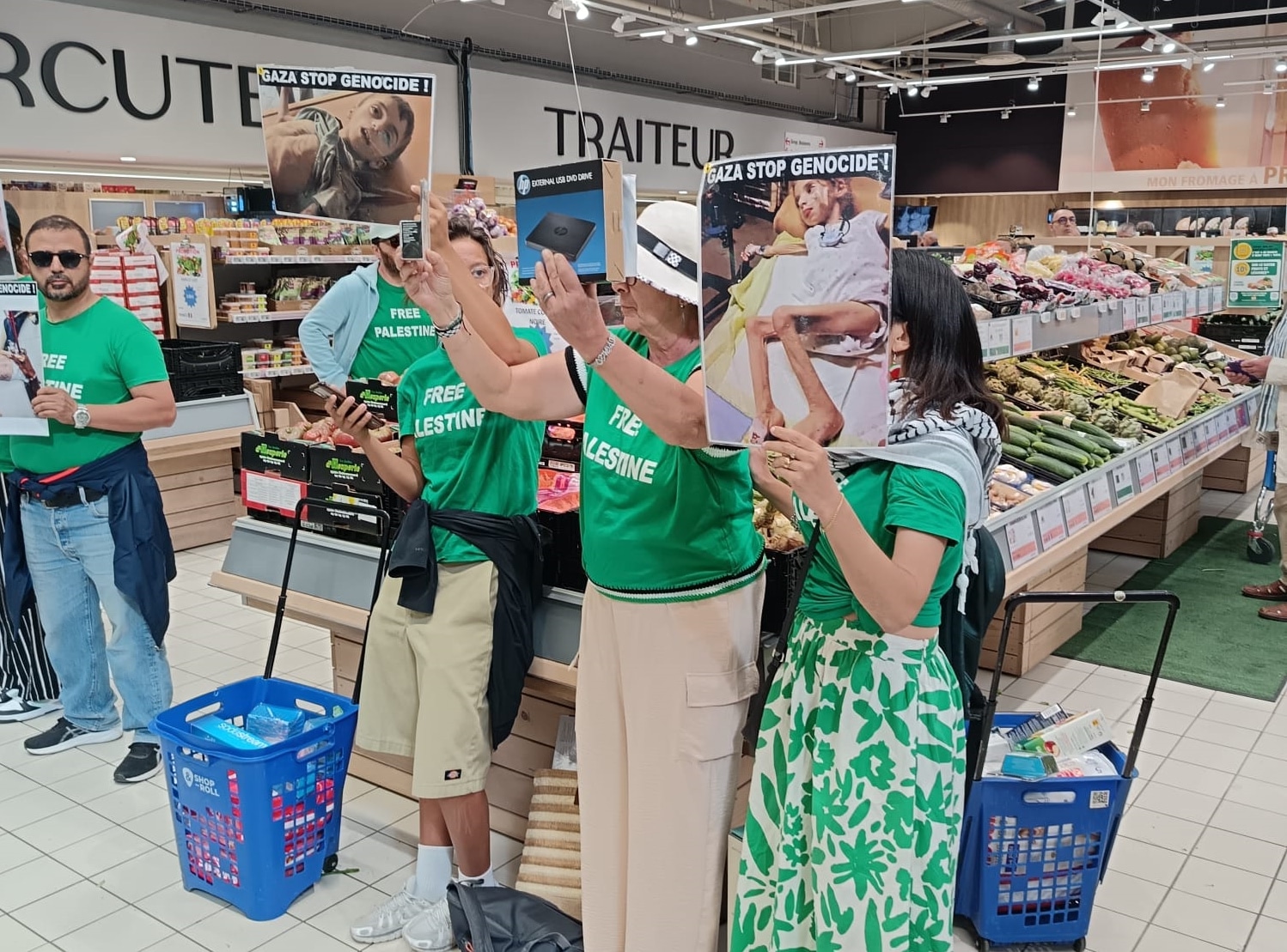 Millau: action BOYCOTT en soutien au peuple de Palestine