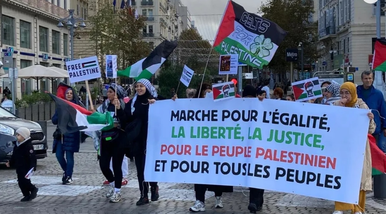 Marche pour l&rsquo;Egalité, la Liberté, la Justice pour le peuple Palestinien et pour tous les peuples #Jour 1 – Marseille/Fos