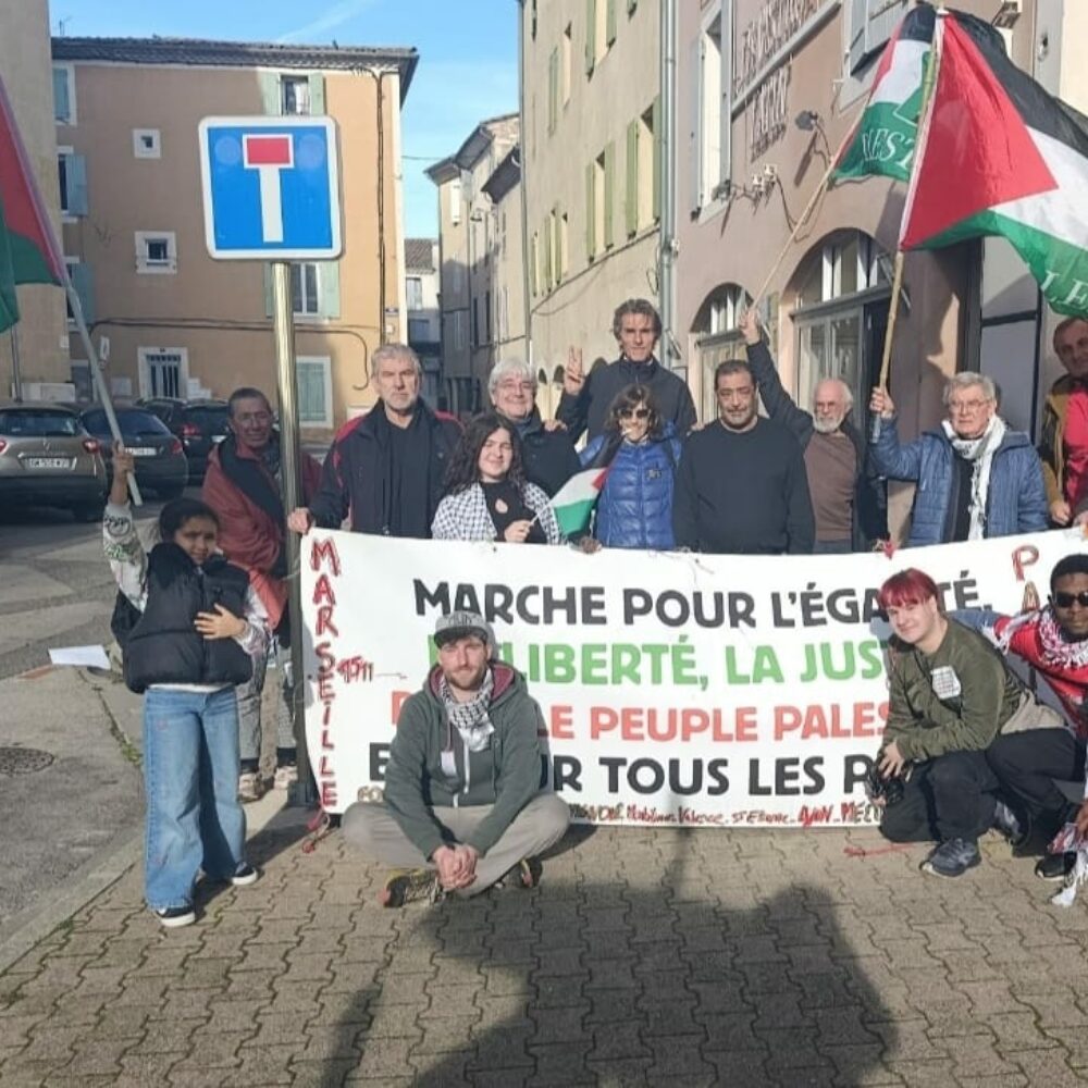 Marche pour l&rsquo;Egalité, la Liberté, la Justice pour le peuple Palestinien et pour tous les peuples #Jour 5 – Avignon/Saint Etienne
