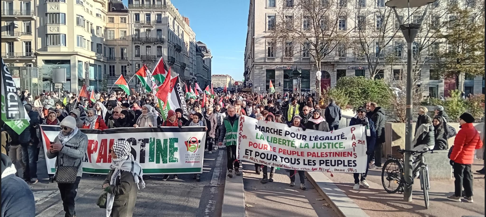 Marche pour l&rsquo;Egalité, la Liberté, la Justice pour le peuple Palestinien et pour tous les peuples #Jour 7 – Vénissieux/Lyon