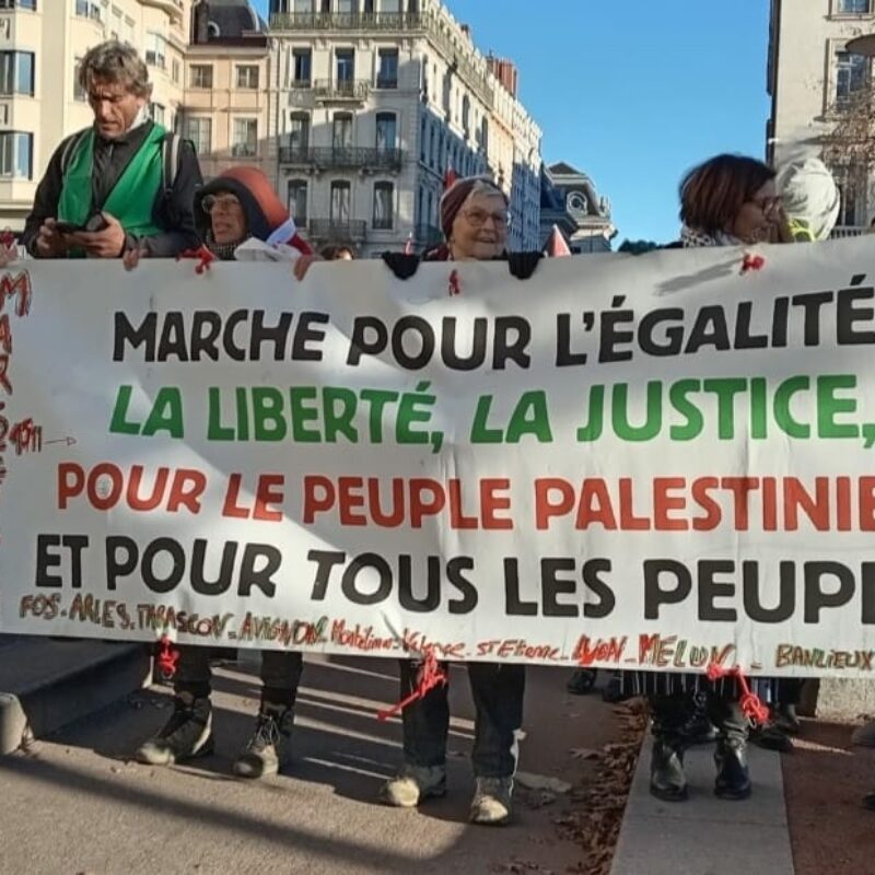 Marche pour l&rsquo;Egalité, la Liberté, la Justice pour le peuple Palestinien et pour tous les peuples #Jour 8 – ADDAS Ala, avocat et Hervé LOICHEMOL, artiste