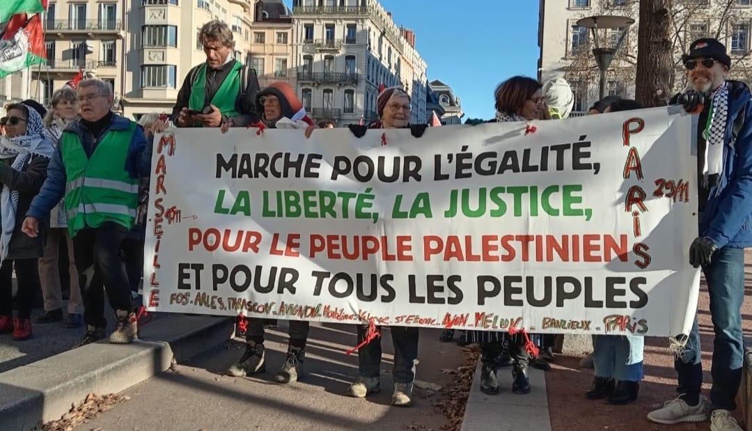Marche pour l&rsquo;Egalité, la Liberté, la Justice pour le peuple Palestinien et pour tous les peuples #Jour 8 – ADDAS Ala, avocat et Hervé LOICHEMOL, artiste