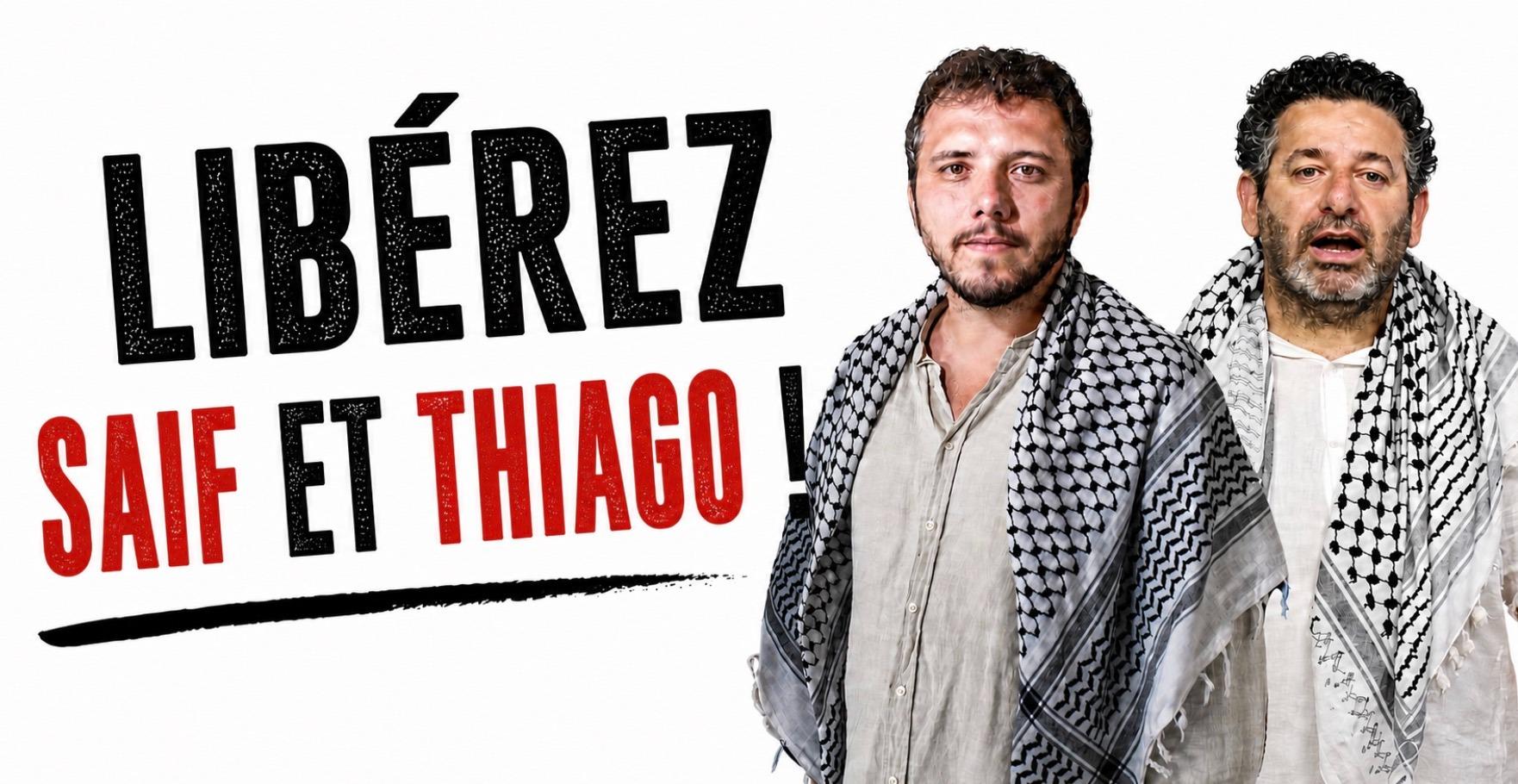 Interview exclusive, pour RSA, de THIAGO AVILA, emprisonné en Israël avec SAIF ABUKESHEK.